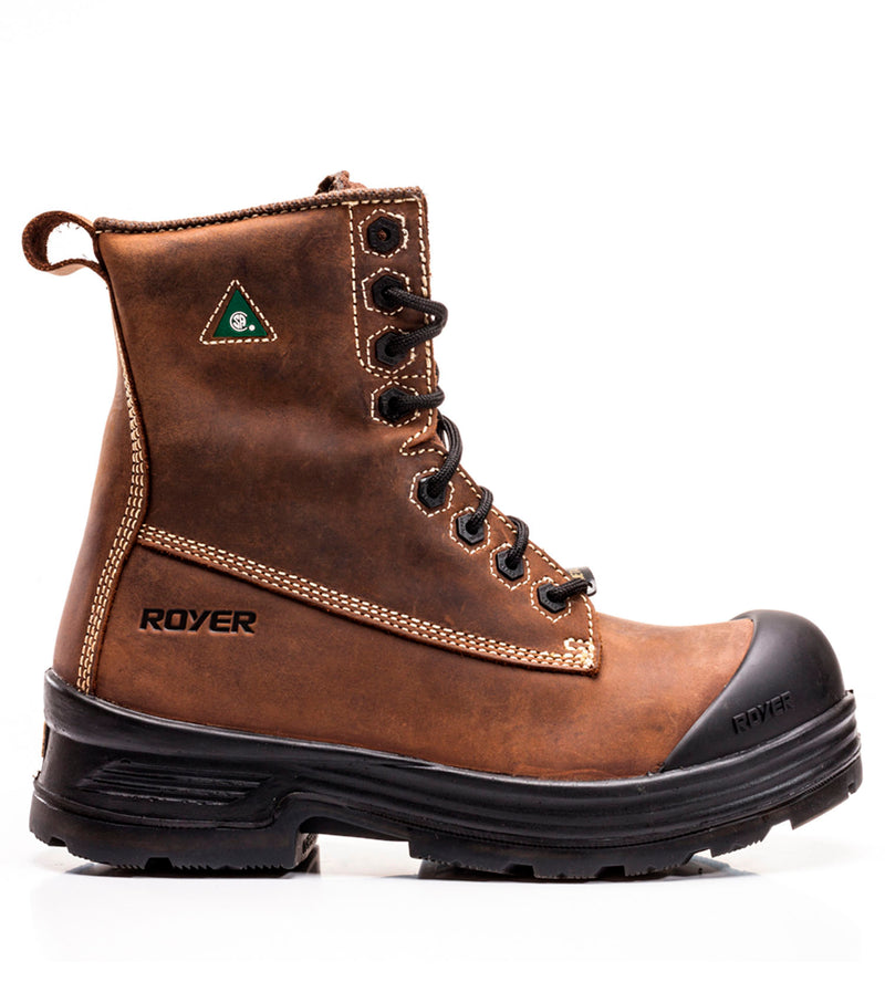 8" Work Boots 10-6020QD in Leather - Royer