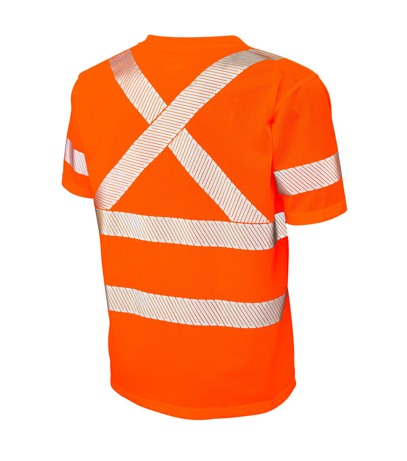 Orange Short Sleeve Micro-Mesh Safety T-Shirt - Tough Duck