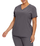 Uniform top V-neck with 2 pockets 746 Grey – Whitecross