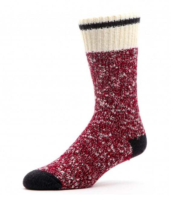 Marled Socks Black and red 182 - Duray