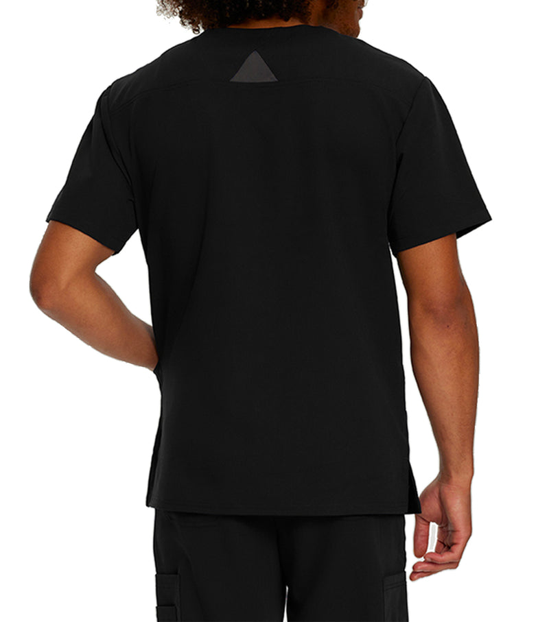 Haut d'uniforme Encolure en V à 3 poches 2207  Noir – Whitecross