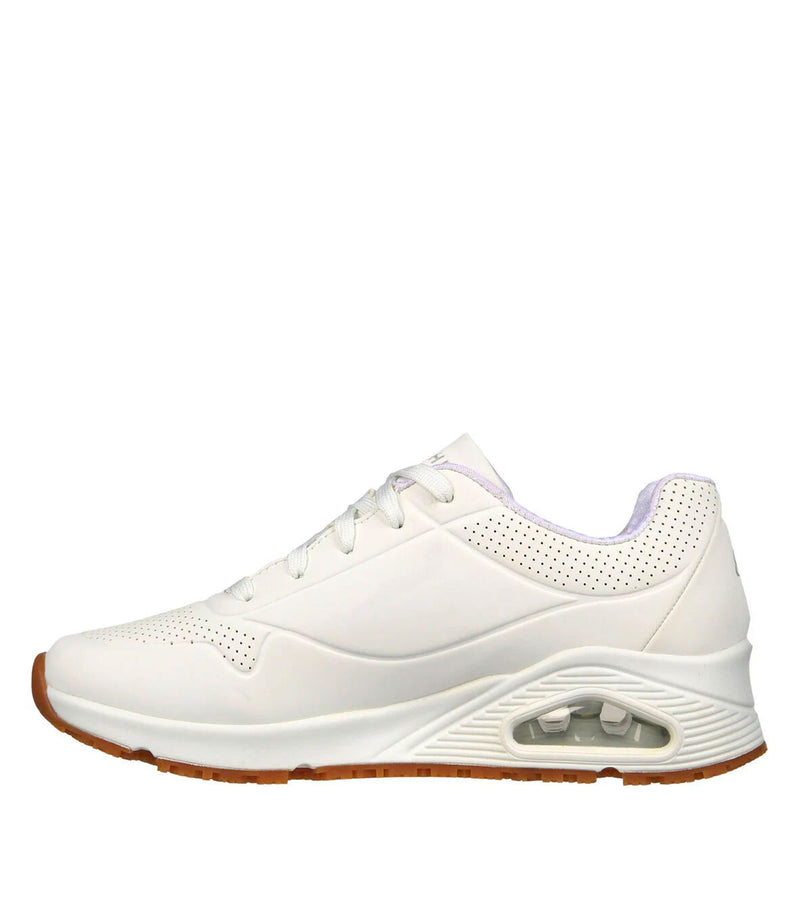 Shoes Relaxed Fit Uno - Women - White - Skechers