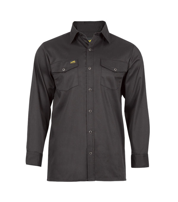 Long Sleeve Work Shirt WR400 Black - Nats