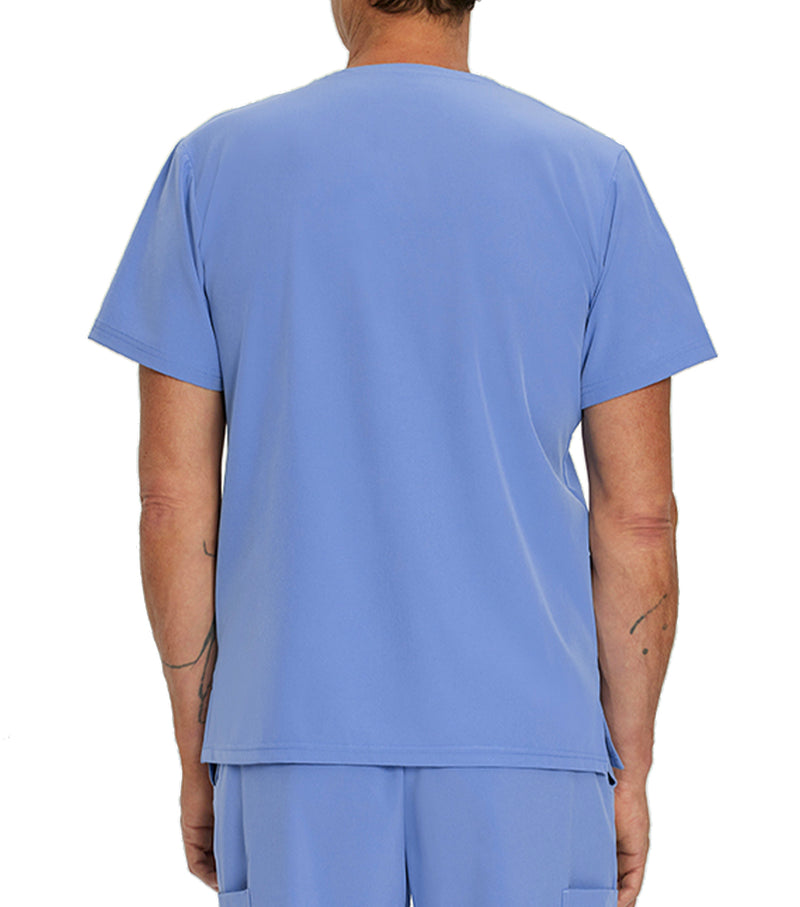 Uniform top V-neck with 3 pockets 2263 Blue sky – Whitecross
