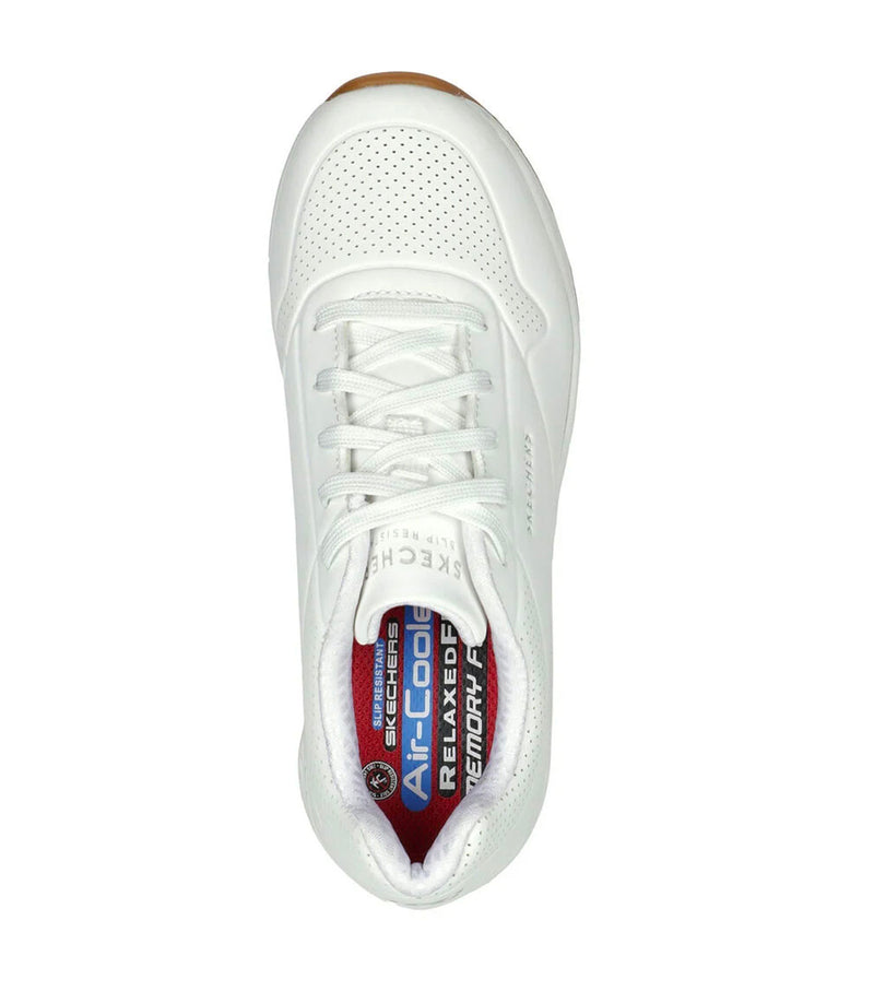 Shoes Relaxed Fit Uno - Women - White - Skechers