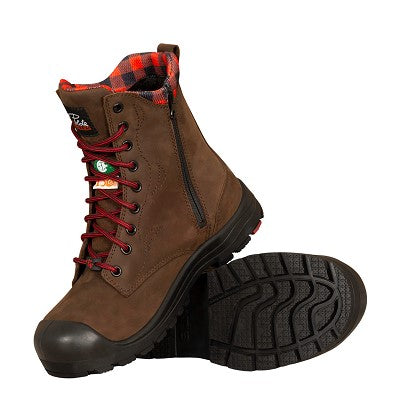 Steel Toe Safety Boots for Women 358 Brown - Pilote et Filles