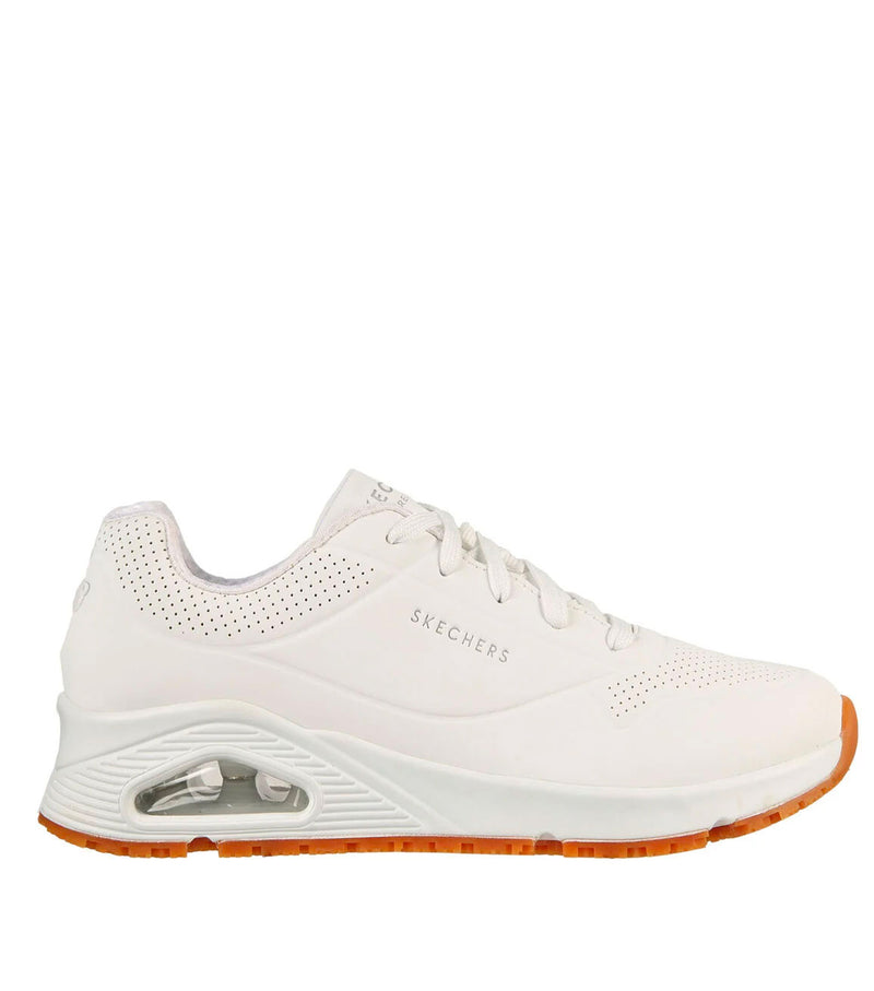 Shoes Relaxed Fit Uno - Women - White - Skechers