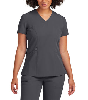 3-Pocket V-Neck Uniform Top WT134 Dark Gray - Whitecross