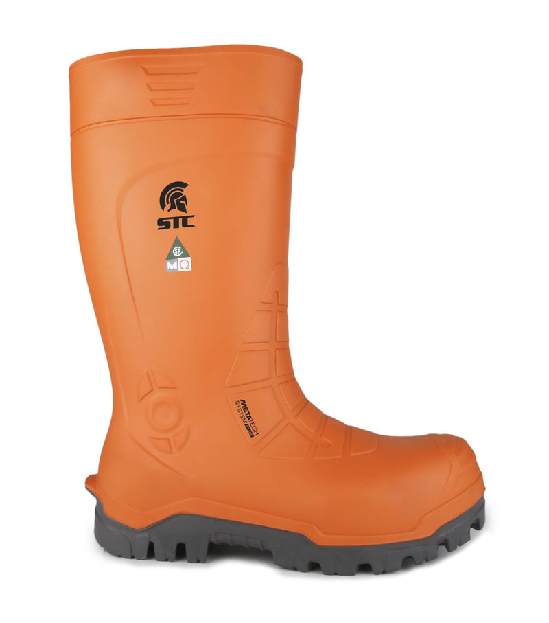 Bottes de mines 15'' Golden en PU avec protection métatarsienne - STC