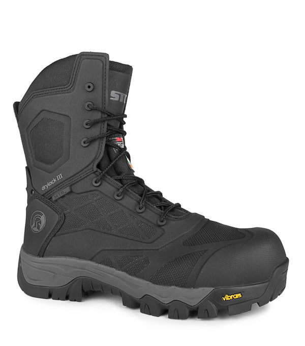 8" work boots Stealth waterproof & 200g Thinsulate - STC