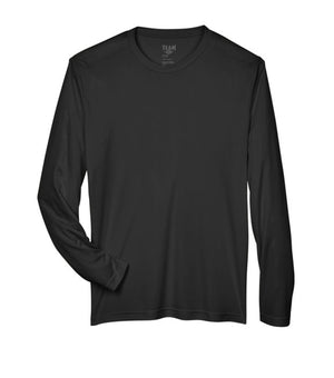 Ladies' Zone Performance Long-Sleeve T-Shirt Black TT11WL - Team 365