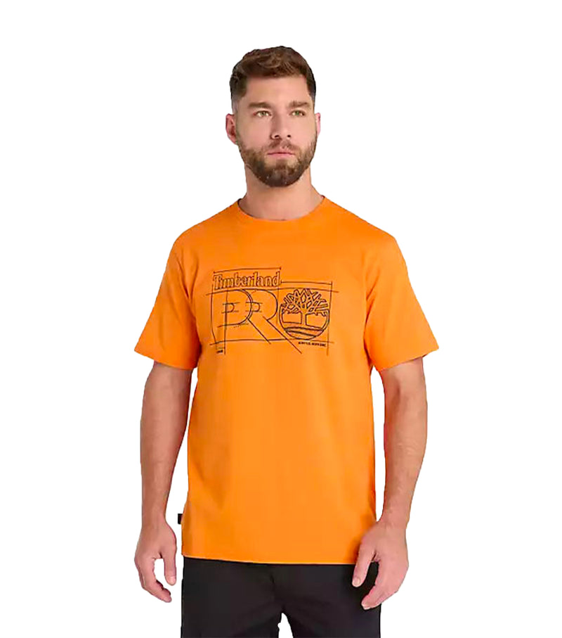 T-Shirt Innovation Blueprint Homme Orange - Timberland