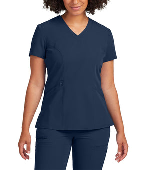 3-Pocket V-Neck Uniform Top WT134 Navy - Whitecross