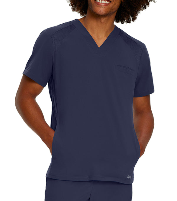 3-pocket V-neck Uniform Top 2266 Navy – Whitecross