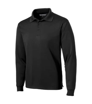 S445 Long Sleeve Sports Polo - Coal Harbour