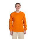Ultra Cotton Long Sleeve T-Shirt 2400 Safety Orange - Gildan