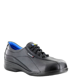 Work Shoes DAISY BLUE in Full Grain Leather, Women - Mellow Walk