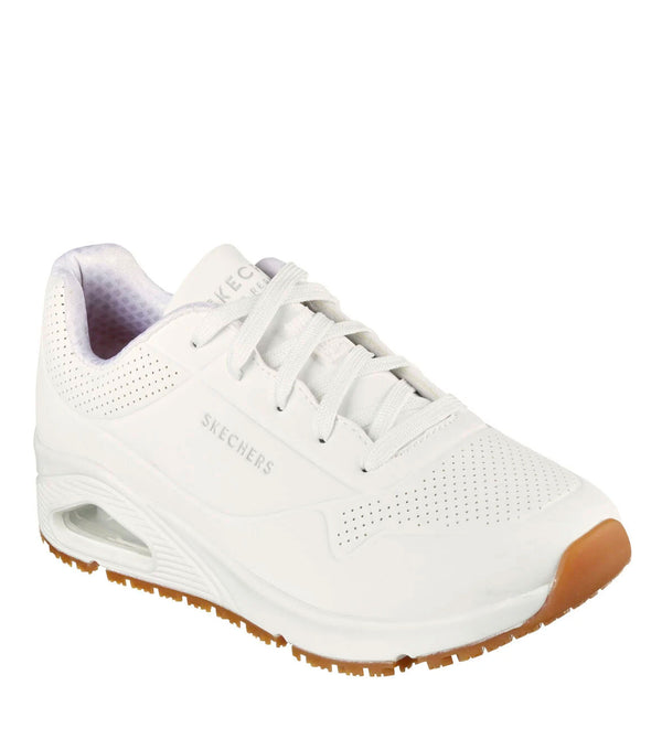 Shoes Relaxed Fit Uno - Women - White - Skechers