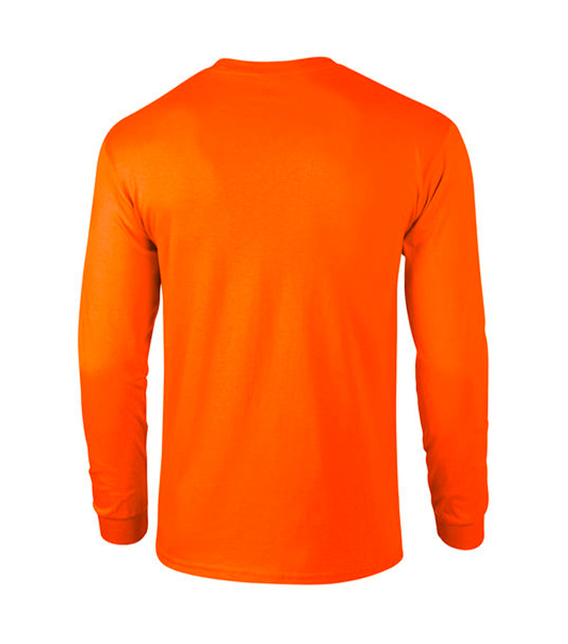 Ultra Cotton Long Sleeve T-Shirt 2400 Safety Orange - Gildan