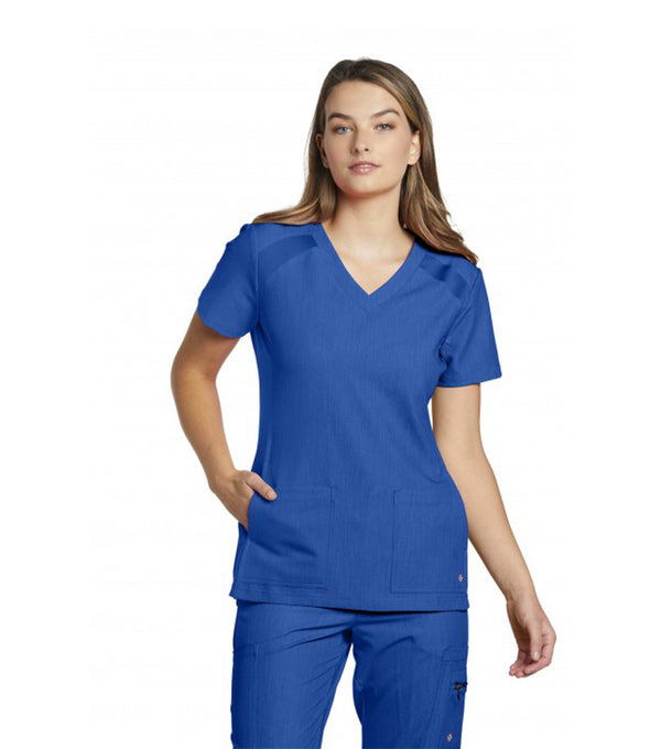 Uniform Top V-neck with 4 Pockets 950 Blue - Whitecross