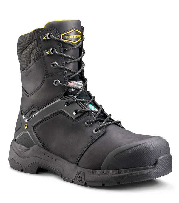 8'' Work Boots Carbine (Black) with Waterproof Membrane – Terra