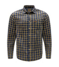 Men’s Vintage Yarn Dyed Plaid Shirt Kaki - Task