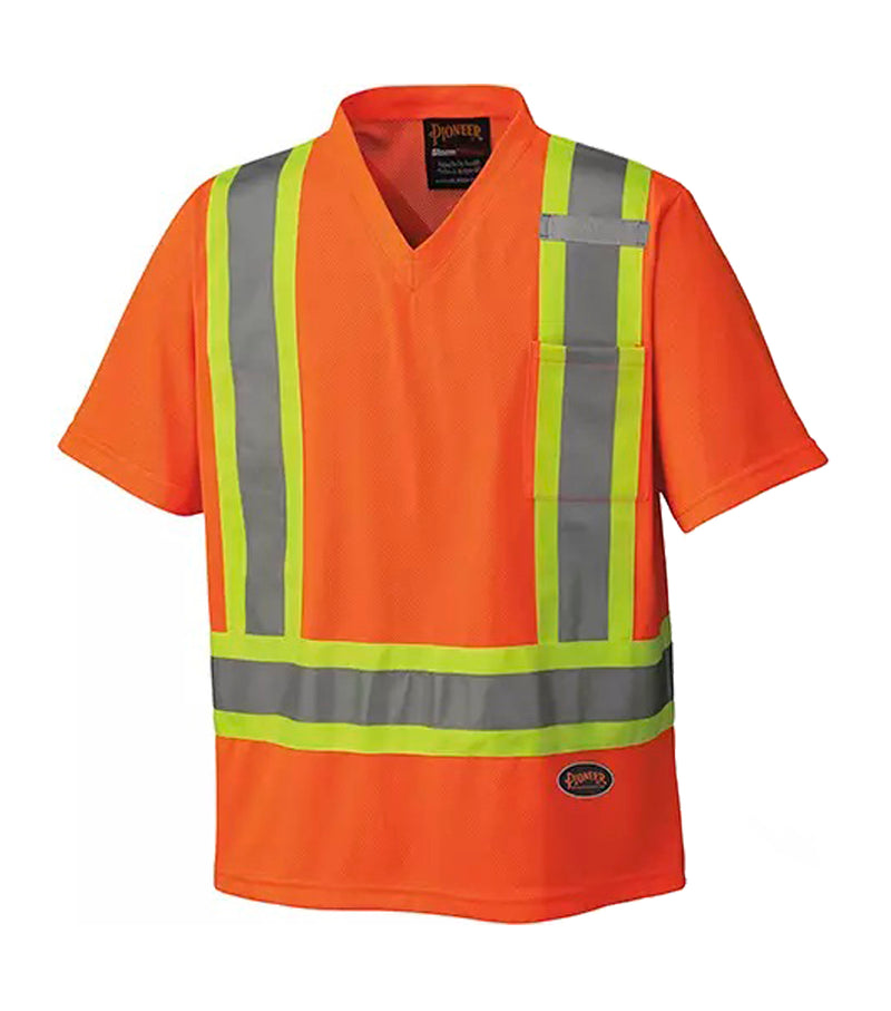 High Visibility Work Shirt With Short Sleeves - Pionner