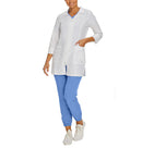 Mid-length Smock with Zipper 2417 White - Whitecross