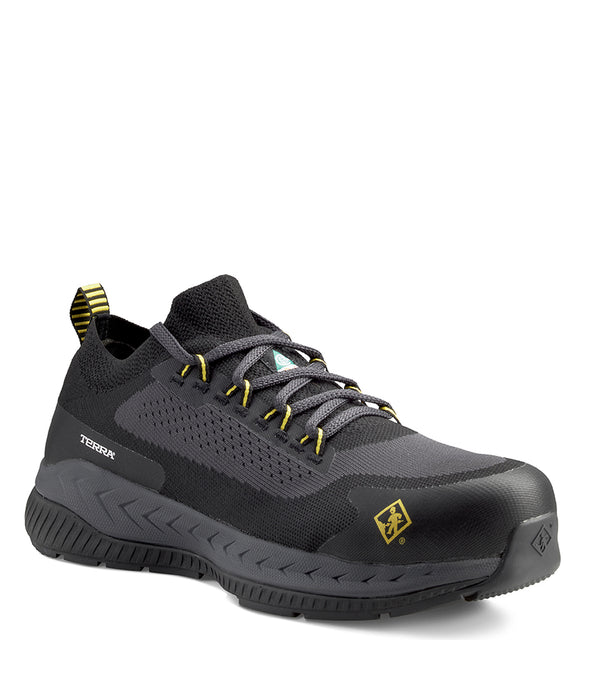 Souliers de travail Eclipse (Noir/Jaune) sans métal - Terra