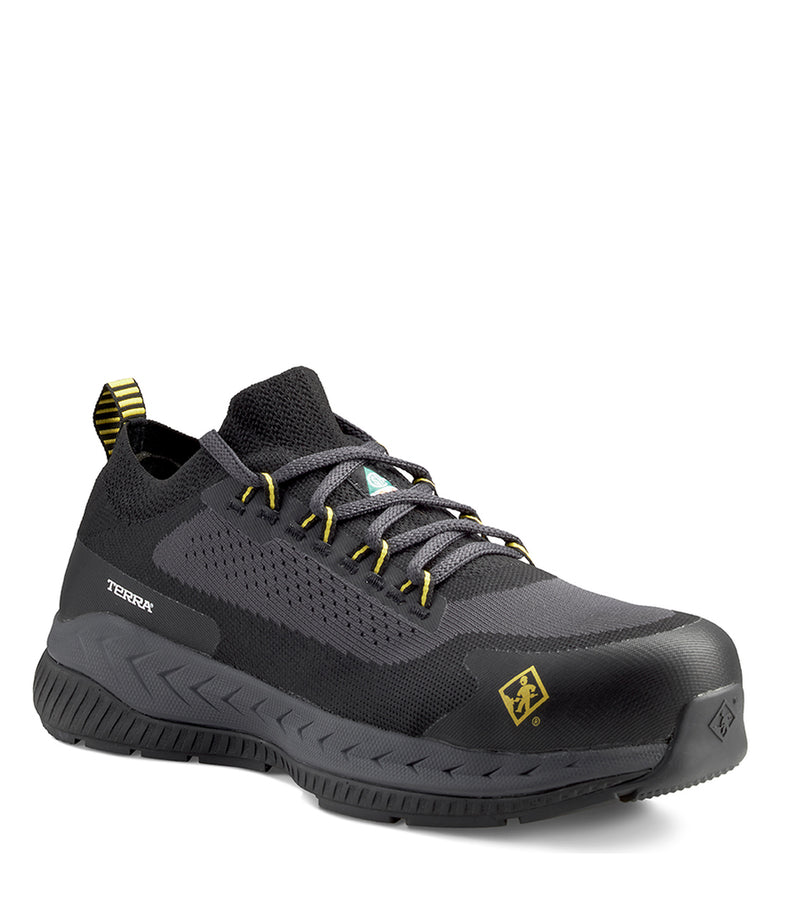 Souliers de travail Eclipse (Noir/Jaune) sans métal - Terra