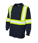 T-Shirt De Sécurité À Manches Longues En Jersey Marine - Tough Duck