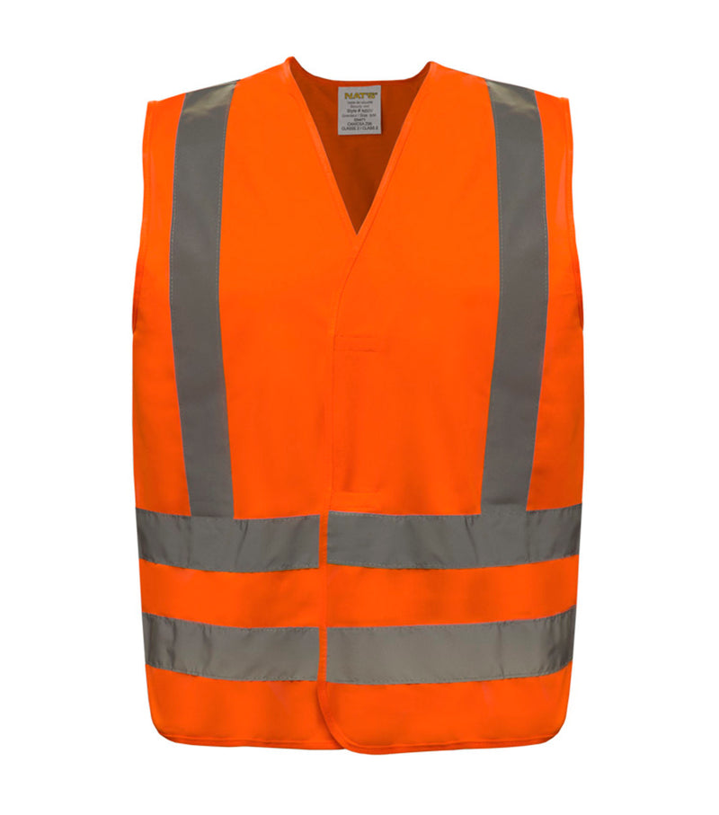 Safety Vest N40V with Reflective Stripes - Nat's