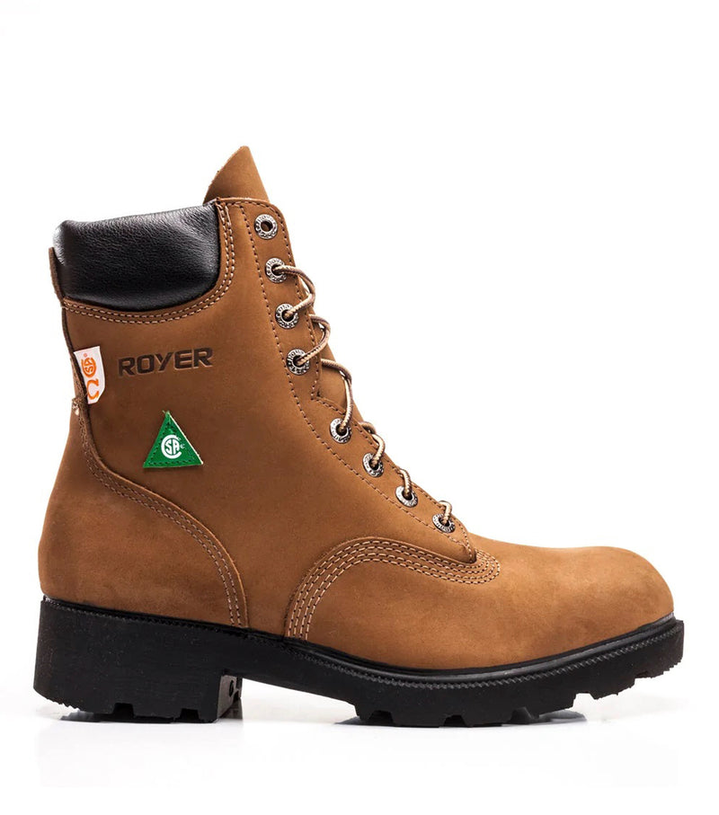 8'' Work Boots 8002 in Nubuck Leather - Royer