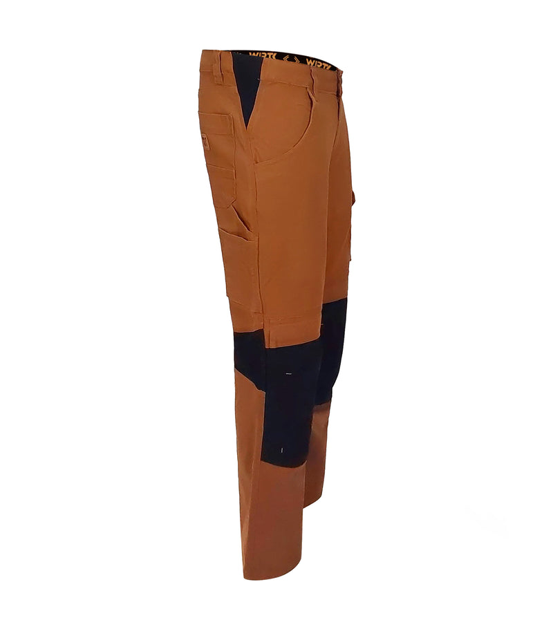 Pantalon de travail Superflex avec genouillère Poutch Tan pour hommes