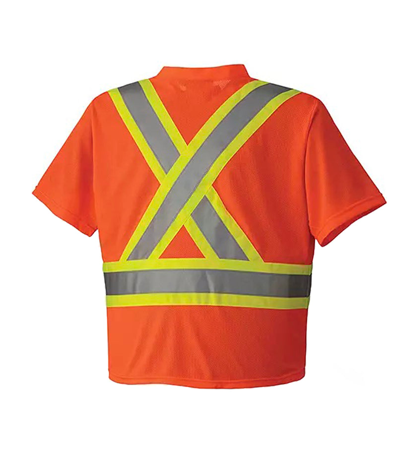 High Visibility Work Shirt With Short Sleeves - Pionner