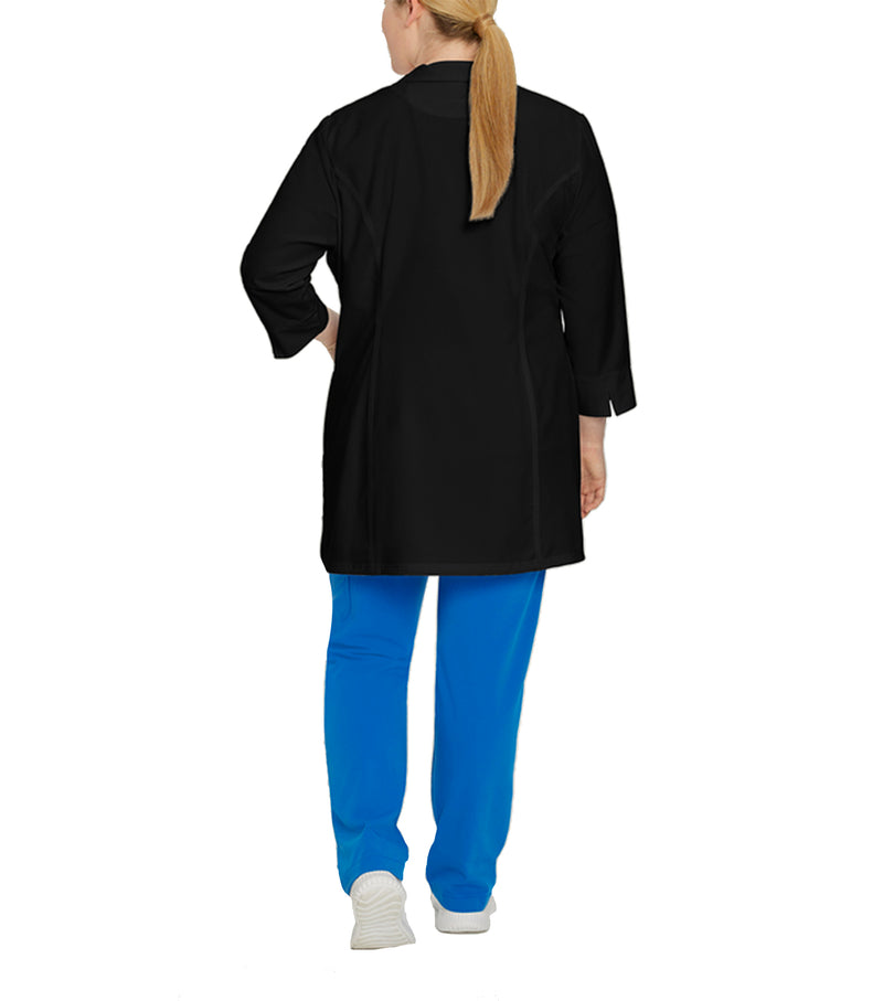 Mid-Length Smock with Zipper 2817 Black - Whitecross