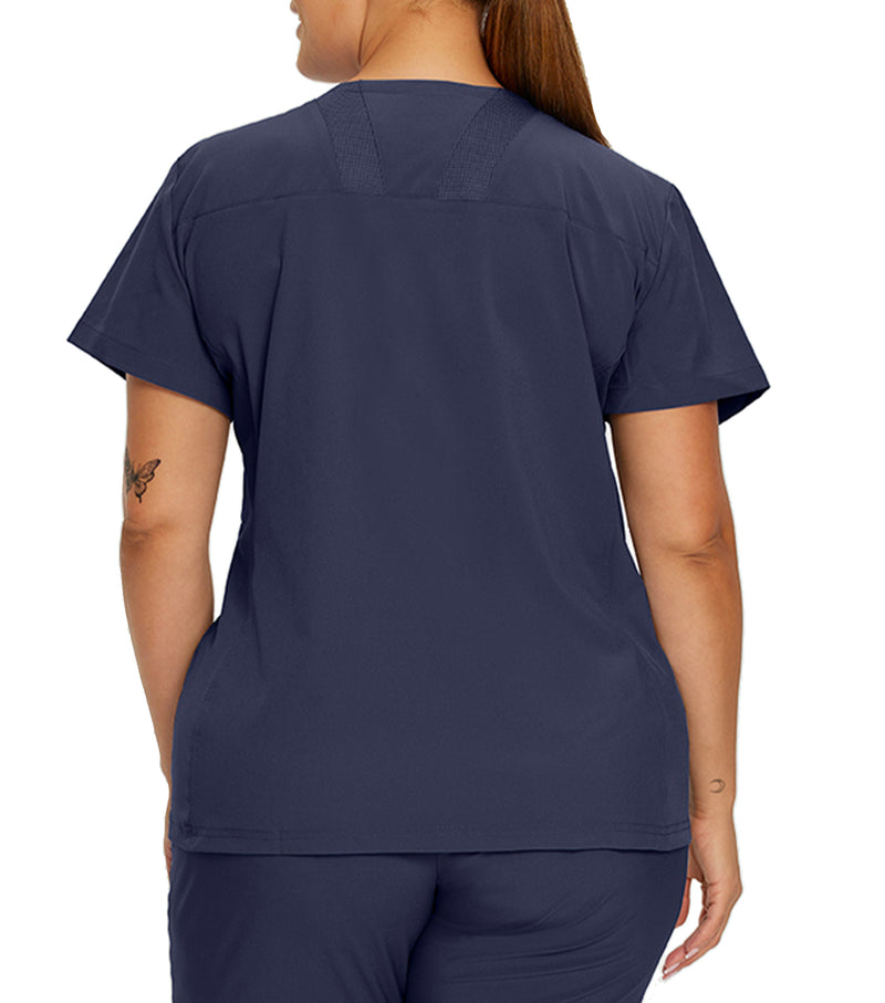Uniform top V-neck with 2 pockets 746 Navy – Whitecross