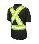 Short Sleeve Safety Polo Black - Tough Duck