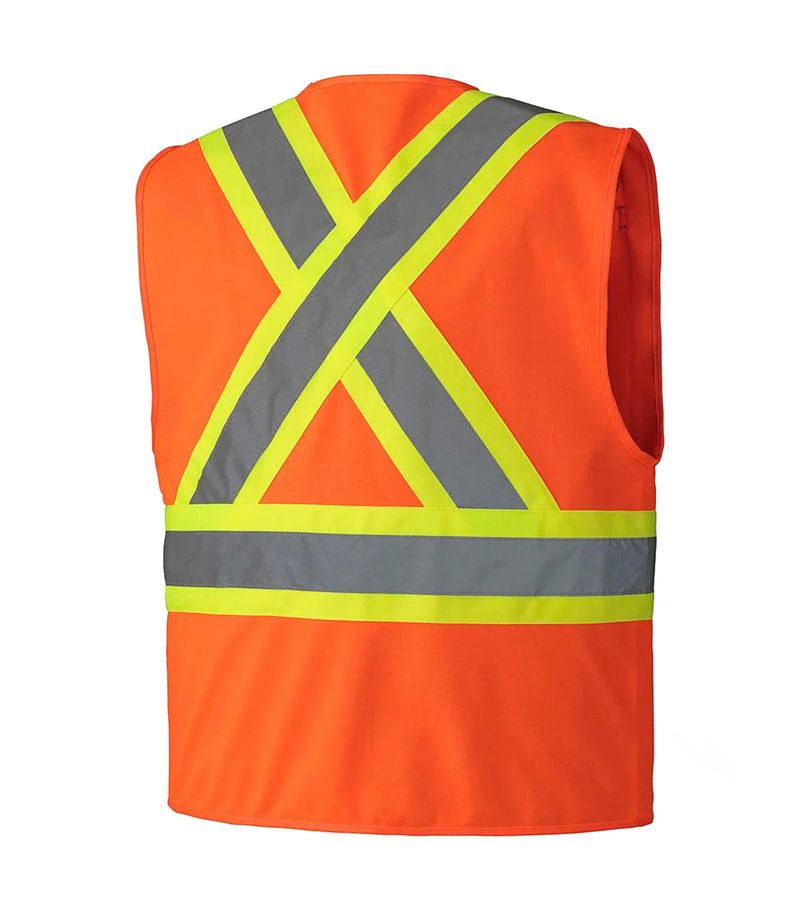 High Visibility Work Vest With Zipper - Pionner