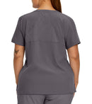 Uniform top V-neck with 2 pockets 785 Anthracite – Whitecross