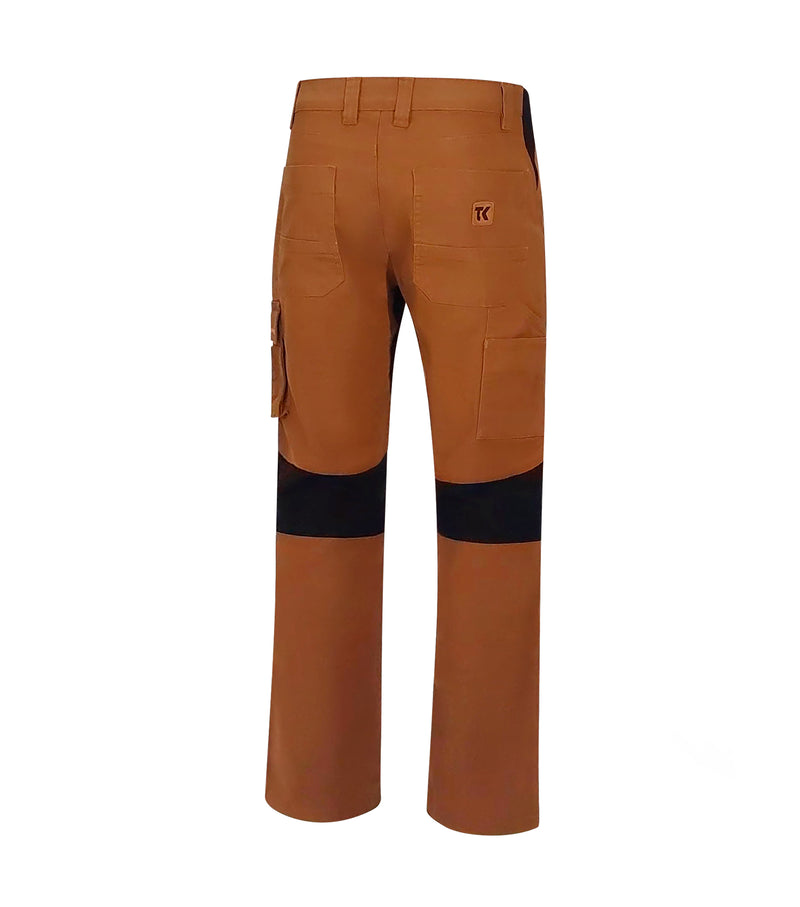 Pantalon de travail Superflex avec genouillère Poutch Tan pour hommes