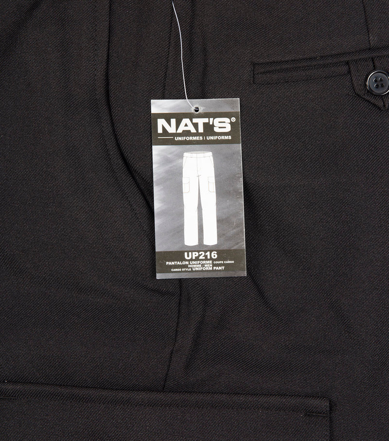 Black Cargo Style Uniform Pant - Nat's