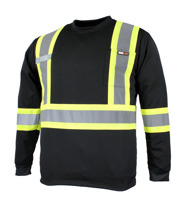 High Visibility Long-Sleeve Work Sweater 400L - Ganka