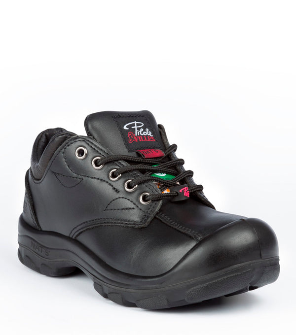 Work Shoes S557 in Full Grain Leather, Women - Pilote & Filles