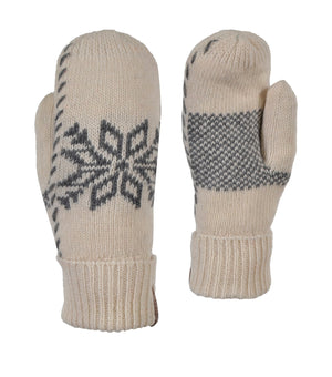 Knitted Mitt Beige 77-066 - Ganka