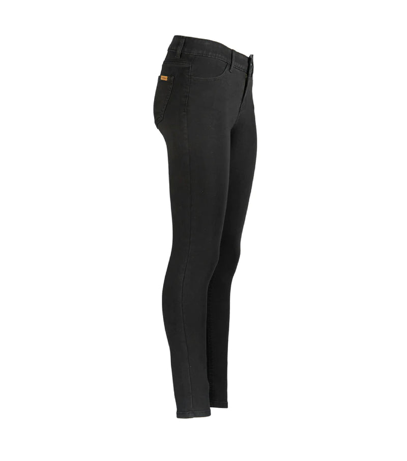 Pantalon en denim coupe slim pour femme noir - Task