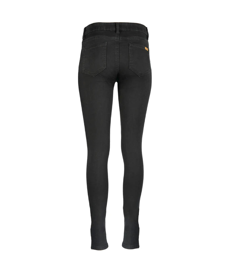 Pantalon en denim coupe slim pour femme noir - Task