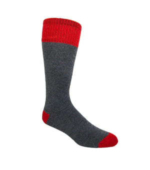 Chaussette MERINO OUTDOORS 7733 Gris et Rouge - Great Sox