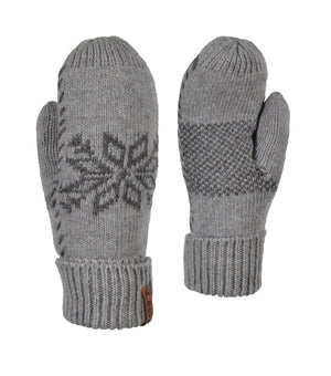 Knitted Mitt Grey 77-066 - Ganka 