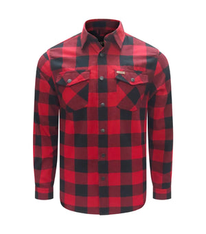 Chemise classique en flanelle pour homme rouge - Task